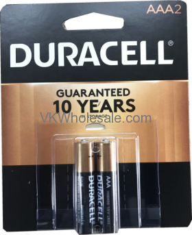Duracell CopperTop AAA-2 Pack Alkaline BATTERIES 18 Cards