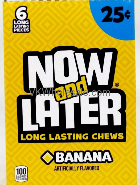 Now & Later CANDY Banana 24/6 PCS Bars