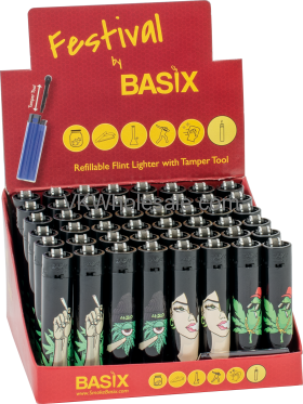 Festival Basix Addicted LIGHTERs 48PC