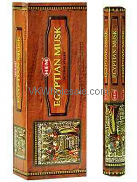 Egyptian Musk Hem INCENSE - 20 STICK PACKS (6 pks /Box)