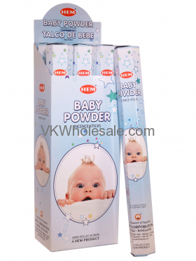 Baby Powder Hem INCENSE 6 CT