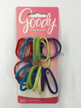 Goody Ouchless No Metal Elastics Small Ponytail Holder Assorted Colors 20ct