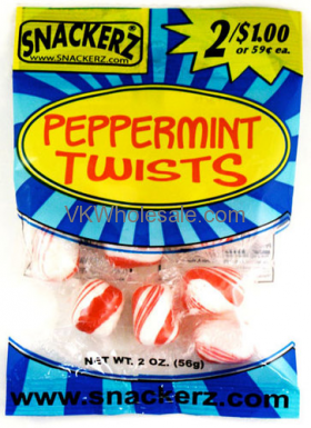 Peppermint Twists 1.75oz 2 for $1 CANDY - Snackerz
