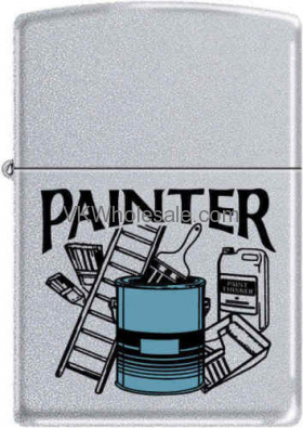 Zippo Classic Painter Satin Chrome Windproof LIGHTER Z280