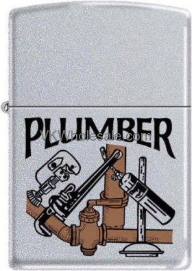 ZIPPO Classic Plumber Satin Chrome Lighter Z284