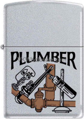 Zippo Classic Plumber Satin Chrome LIGHTER Z284