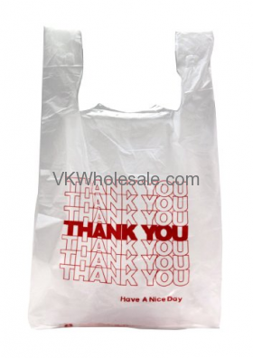 1/6 Thank You T-SHIRT Plastic Shopping Bags - Thank You