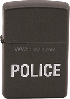 Zippo Classic Police BLACK Matte Z204 Lighter
