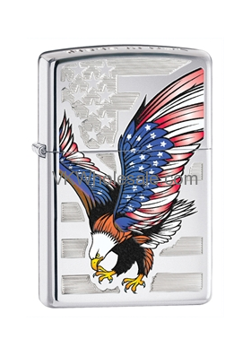 Zippo American Eagle & Engraved FLAG