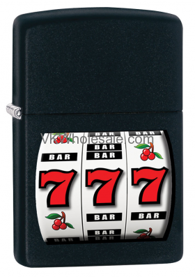 Zippo Classic 777 Casino Black MATTE Z205 Lighter