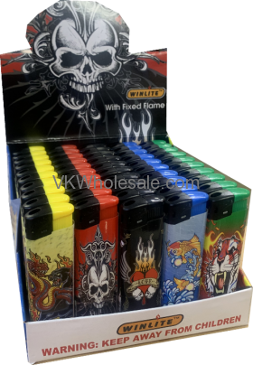 Designer Winlite LIGHTERs Skull Tattoo