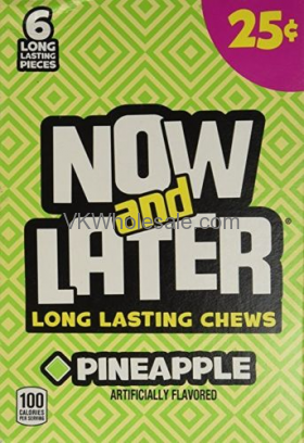 Now & Later CANDY Pineapple 24/6 PCS Bars