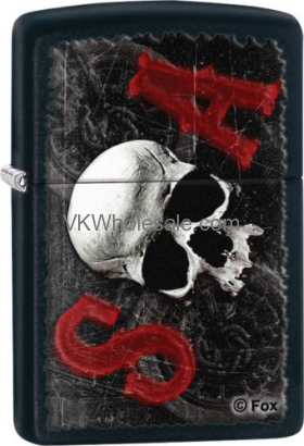 Zippo Classic Sons Of Anarchy Skull Black Matte Z116 Windproof Flint LIGHTER