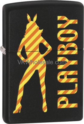 Zippo Classic Playboy Black MATTE Z244 Lighter