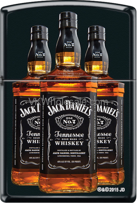 Zippo Classic Jack Daniel's Black MATTE Lighter Z330