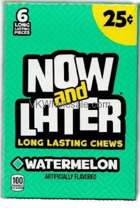 Now & Later CANDY Watermelon 24/6 PCS Bars