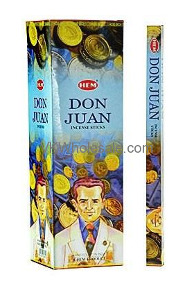 Don Juan Hem INCENSE - 20 STICK PACKS (6 pks /Box)