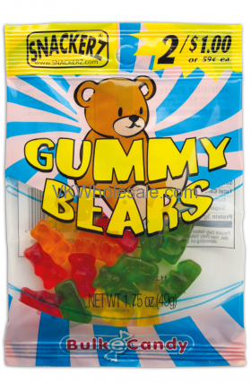Gummy Bears 1.75oz 2 for $1 CANDY - Snackerz