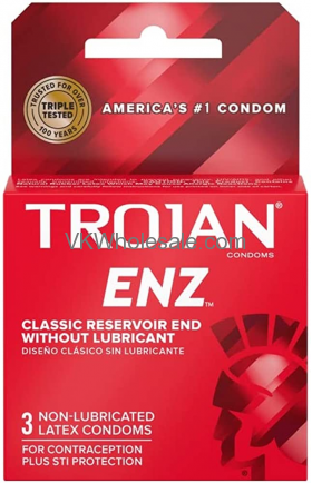 TROJAN Non-Lubricated CONDOMS - 6 pk, 3 Ct each