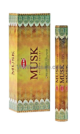 Musk Hem INCENSE - 20 STICK PACKS (6 pks /Box)