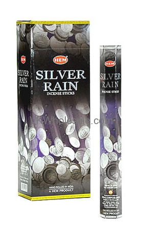 Silver Rain Hem INCENSE - 20 STICK PACKS (6 pks /Box)