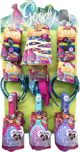 Goody Trolls Styling And Fashion Half Side RACK DISPLAY 27 PK