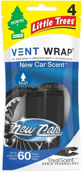 Little Tree Vent Wrap New Car SCENT 4 CT