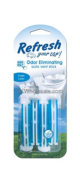 Refresh AUTO Vent Stick - Fresh Linen 4PC 6 PK