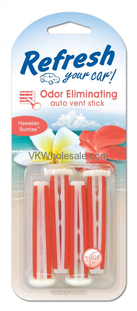 Refresh AUTO Vent Stick - Hawaiian Sunrise 4PC 6 PK