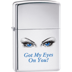 Zippo Classic Got My Eyes On You High Polish Chrome Windproof Lighter Z264 Wholesale