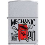 Zippo Classic Mechanic Satin Chrome Z283