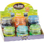 Assorted Glass Stash Storage Jars 150ml 6CT​ Wholesale