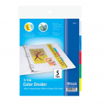 3-Ring Binder Dividers with 5-Insertable Color Tab Wholesale