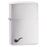 Zippo Brushed Chrome Pipe Lighter With Pipe Lighter Insert 200PL Wholesale