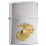 Zippo Windproof US Marine Corps Crest Brushed Chrome Lighter 280MAR Wholesale