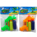 6" 2-TANK MINI WATER GUN IN POLY BAG W/HEADER ASST. COLORS Wholesale