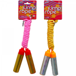 SKIPPING JUMP ROPE WITH PEGABLE TAG, 4 ASSORTED COLORS Wholesale