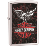 Zippo Classic Harley Davidson Eagle Brushed Chrome Z240 Lighter Wholesale