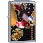 Zippo Classic United Sates Marine Corps American Flag Street Chrome Z112 Wholesale