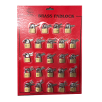 Brass Padlock Display Card Wholesale