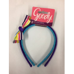 Goody Bow & Stripe Headbands 2pcs Purple & Blue Wholesale