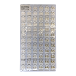 Cubic Zirconia Stud Earrings Gold Round & Square Mix Jewelry Refill Tray Wholesale