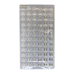 Cubic Zirconia Stud Earrings Silver Round & Square Mix Jewelry Refill Tray Wholesale