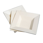 12oz Elegant Square Plastic Bowls Wholesale