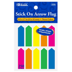 BAZIC 25 Ct. 0.5" X 1.7" Neon Color Arrow Flags (10/Pack) Wholesale