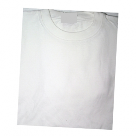 Wholesale White Short Sleeves T-Shirts 12 Individual Wrap