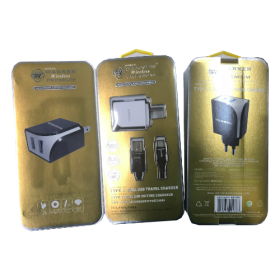 Premium Type C Dual USB Travel Charger Warner Wireless Wholesale