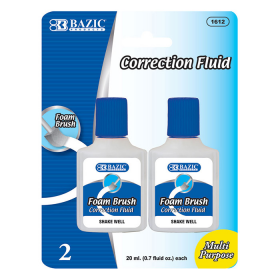 Correction Fluid W/Foam Brush