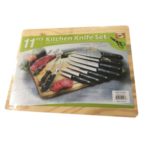 11 PC Kitchen Knife Set with Cutting Board Wholesale