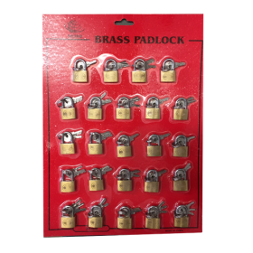 Brass Padlock Display Card Wholesale